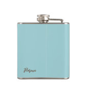 女性のカーボーイ馬カウボーイブーツハットウェスタンフローラ フラスク (裏面)