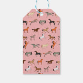 女性のカーボーイ馬好きギフト、女性&ガールズキッド ギフトタグ (裏面)