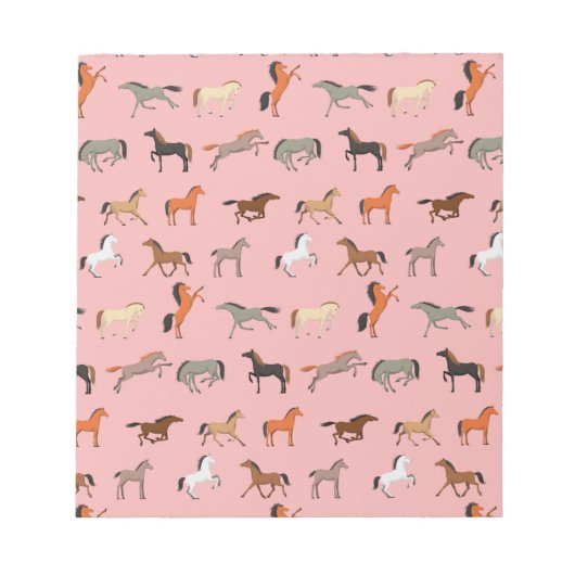 女性のカーボーイ馬好きギフト、女性&ガールズキッド ノートパッド (正面)