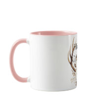 女性のカーボーイ鹿〔雄ジカの〕枝角フローラ