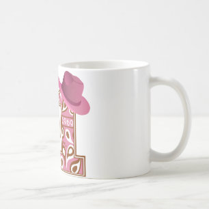 女性のカーボーイ1歳 コーヒーマグカップ