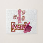 女性のカーボーイ1歳 ジグソーパズル (横)