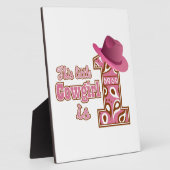 女性のカーボーイ1歳 フォトプラーク (側面)