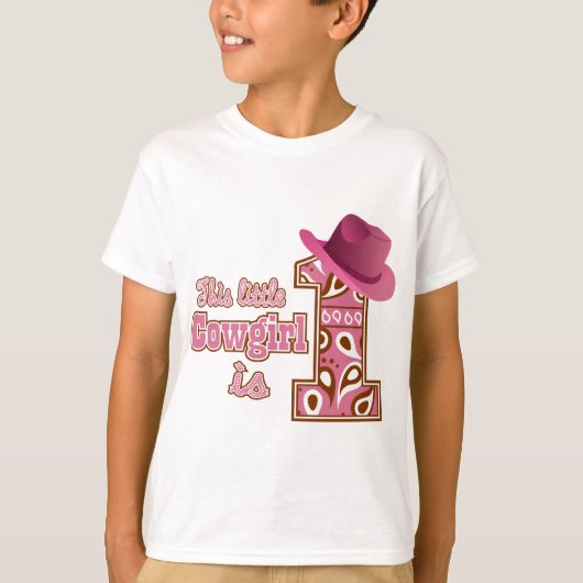女性のカーボーイ1歳 Tシャツ (正面)