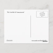 女性のカーボーイ10コマンドはがき ポストカード (裏面)