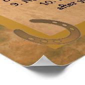 女性のカーボーイ10戒POSTERプリント ポスター (角)