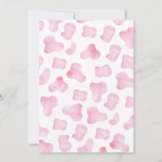 女性のカーボーイ1stロデオファースト誕生日招待状 招待状 (裏面)