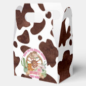 女性のカーボーイ1st rodeo western birthday パーソナライズされた フェイバーボックス (オープン)