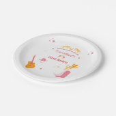 女性のカーボーイ1th誕生日ファーストロデオ ペーパープレート (アングル)