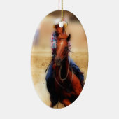 女性のカーボーイ2018の陶磁器のオーナメントを競争させるバレル セラミックオーナメント (右)