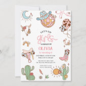 女性のカーボーイ6位誕生日レッツゴーガールディスコ セーブザデート (正面)