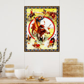 「女性のカーボーイ」ウェスタン・ポスター ポスター (キッチン)