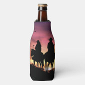 女性のカーボーイ&カウボーイカントリーウェスタンロマンス ボトルクーラー (ボトル正面)