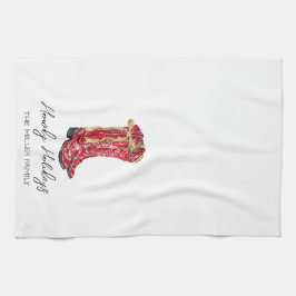 女性のカーボーイ キッチンタオル