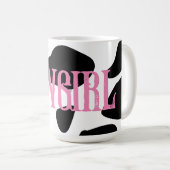 女性のカーボーイ コーヒーマグカップ (正面右)