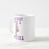 女性のカーボーイ コーヒーマグカップ (正面左)