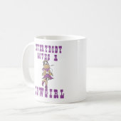 女性のカーボーイ コーヒーマグカップ (正面左)