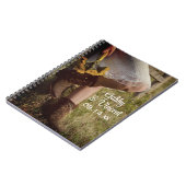 女性のカーボーイ&サンフラワーズカントリーウェスタン結婚ズ ノートブック (左側)