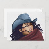 女性のカーボーイ シーズンポストカード (正面/裏面)