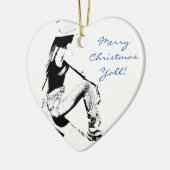 女性のカーボーイ セラミックオーナメント (左)