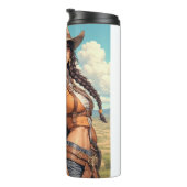 女性のカーボーイ タンブラー (回転右)