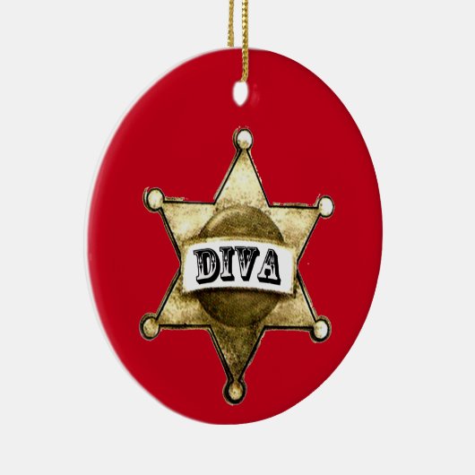 "女性のカーボーイ"ディヴァオーナメント セラミックオーナメント (右)