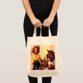 女性のカーボーイ トートバッグ (正面(商品))