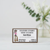 「女性のカーボーイ」プリンセス 名刺 (スタンド正面)