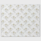 女性のカーボーイ ラッピングペーパー (フラット)