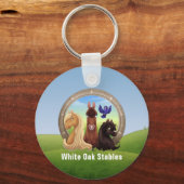 女性のカーボーイ(ロープ付き) キーホルダー (裏面)