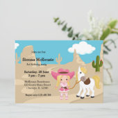 女性のカーボーイ 招待状 (スタンド正面)