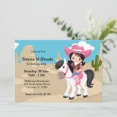 女性のカーボーイ 招待状 (スタンド正面)