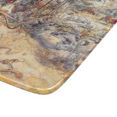 女性のカーボーイ（牧草地の子ども） カッティングボード (角)