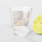 女性のカーボーイ（牧草地の子ども） ショットグラス (裏面)