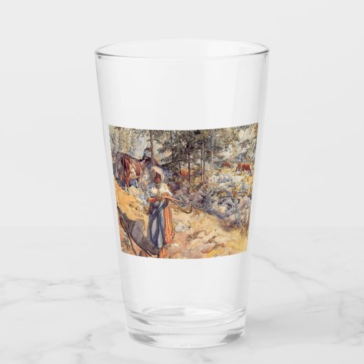 女性のカーボーイ(牧草地の子ども) タンブラーグラス (正面)