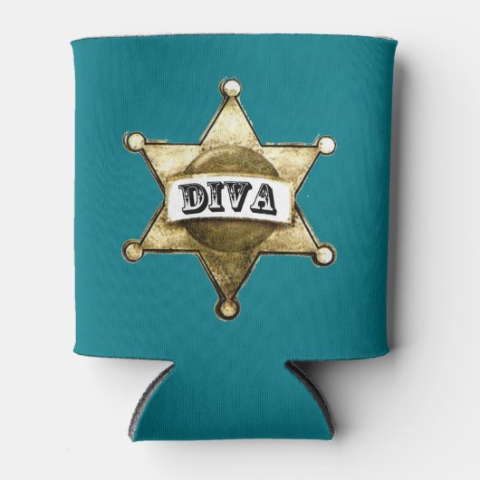 女性のカーボーイ 缶クーラー (正面)