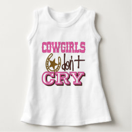"女性のカーボーイ"袖なしドレス ベビーTシャツ