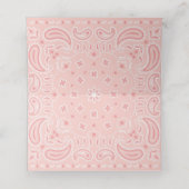 女性のカーボーイ |馬のシルエット プレイスカード (内部開封)