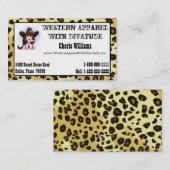 女性のカーボーイ「Diva」名刺 名刺 (正面/裏面)