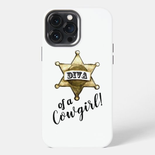女性のカーボーイ iPhoneケース (裏面)