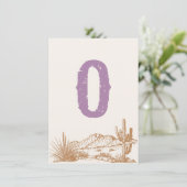 女性のカーボーイ「O」ハイチェアバンティングバナーカード 招待状 (スタンド正面)