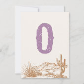 女性のカーボーイ「O」ハイチェアバンティングバナーカード 招待状 (正面)