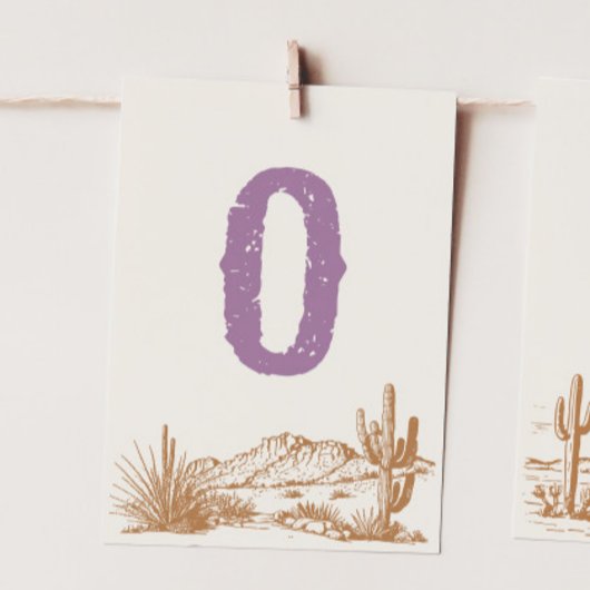 女性のカーボーイ「O」ハイチェアバンティングバナーカード 招待状