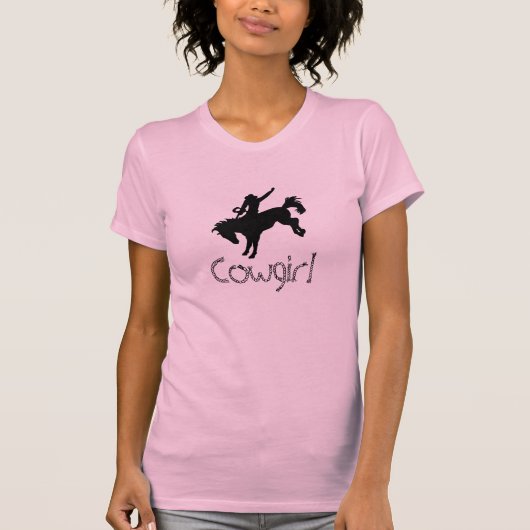 女性のカーボーイ Tシャツ (正面)