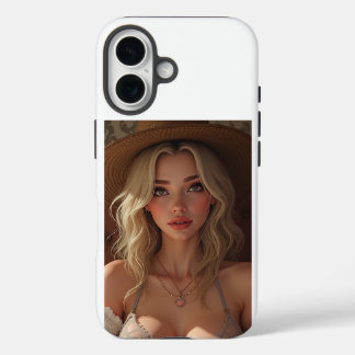 女性のカーボーイiPhone 16ケース iPhone 16ケース