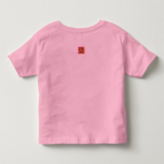 女性のカーボーイTシャツ トドラーTシャツ (裏面)