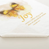 女性のキリスト教のバタフライ聖書の詩喜び  シェルパブランケット (3/4)