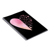 女性のキリスト教ハート信仰の主への信頼 ノートブック (右側)