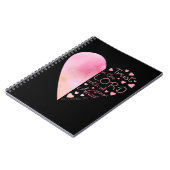 女性のキリスト教ハート信仰の主への信頼 ノートブック (左側)