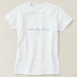 女性のキリスト教引用文信仰に基づくカジュアル Tシャツ